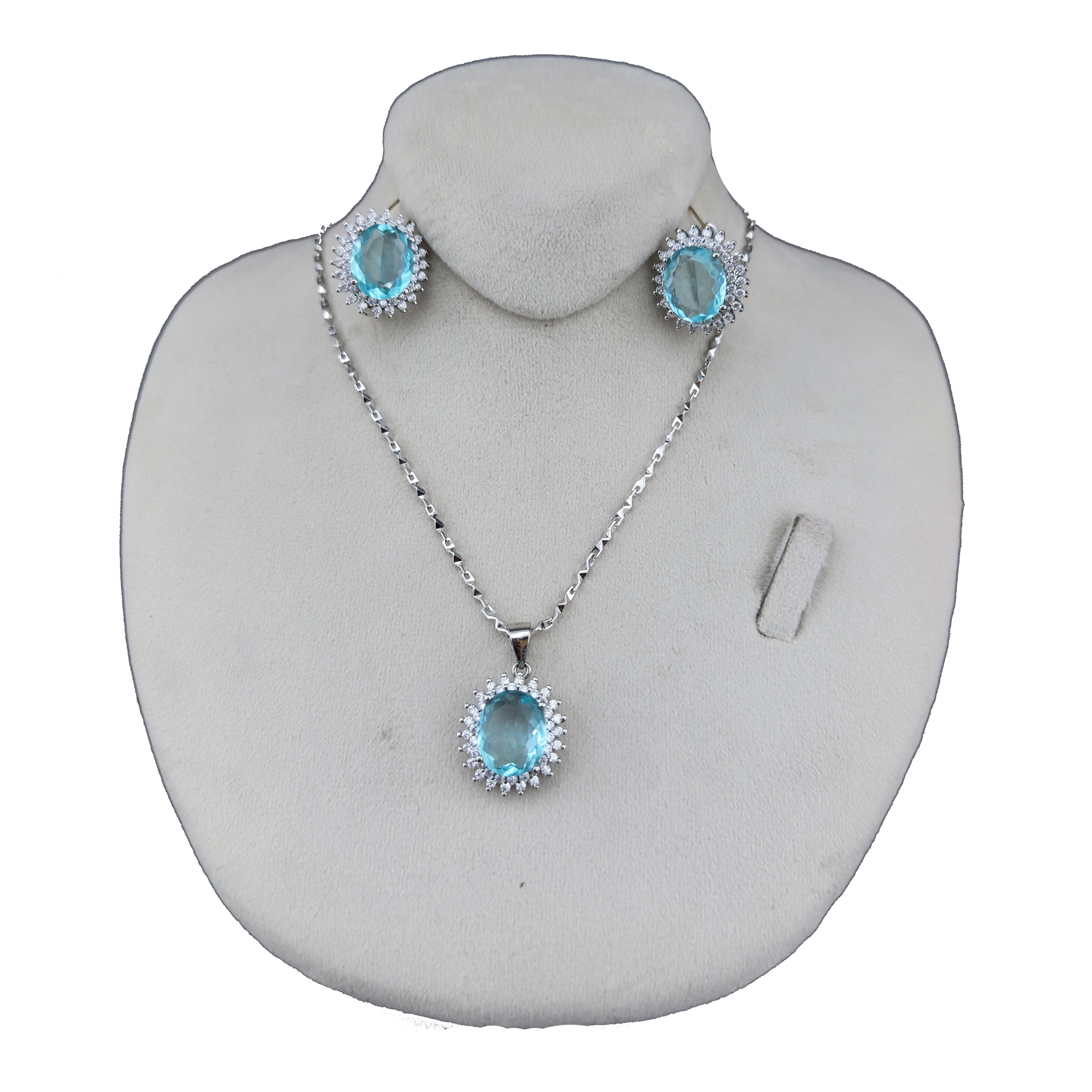 نیم ست نقره زنانه مدل 012