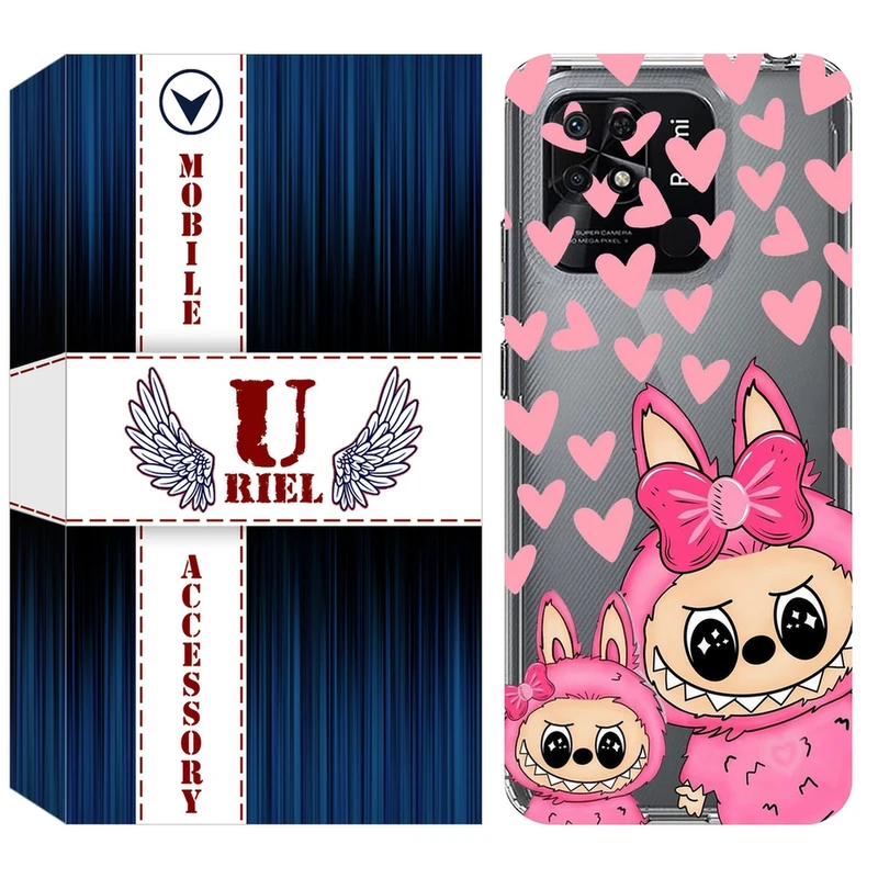 کاور یوریل مدل Clear کد 105 طرح لبوبو Labubu مناسب برای گوشی موبایل شیائومی Redmi 10C