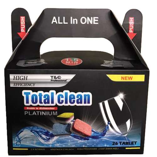 قرص ماشین ظرفشویی توتال کلین مدل A2 بسته 26 عددی