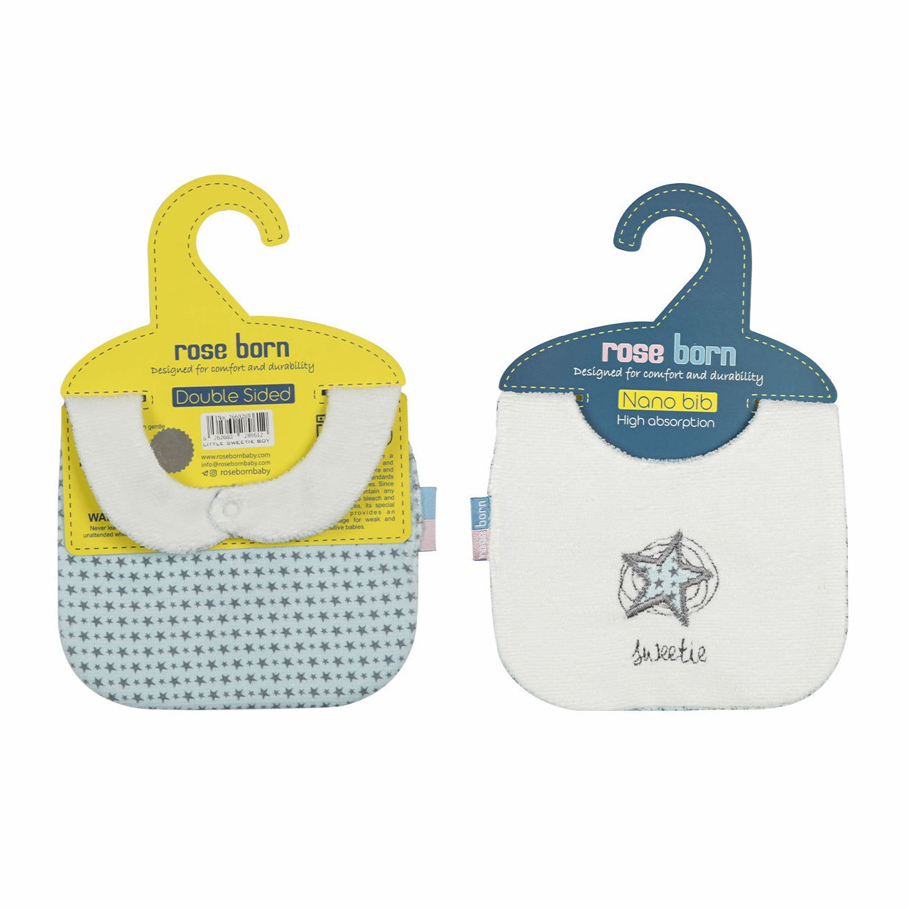 پیش بند نوزادی رزبورن مدل little sweetie-boy