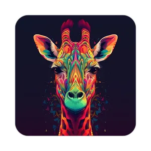 زیر لیوانی کاکتی طرح حیوانات رنگی مدل mp26240