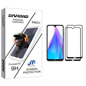 JF Diamond glass Screen Protector For Xiaomi Redmi Note 8T Pack Of 2
