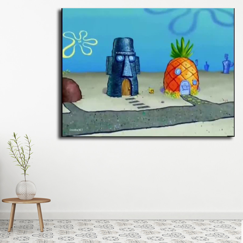  تابلو کودک و نوزاد مدل باب اسفنجی کد 30