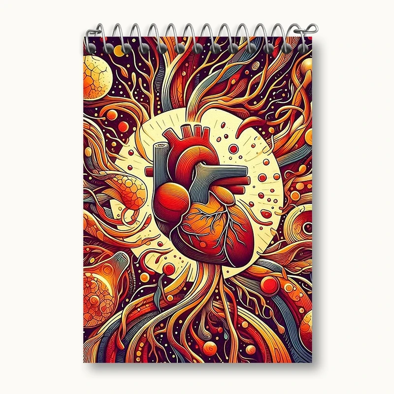 دفتر یادداشت 50 برگ خندالو مدل قلب کد N1141