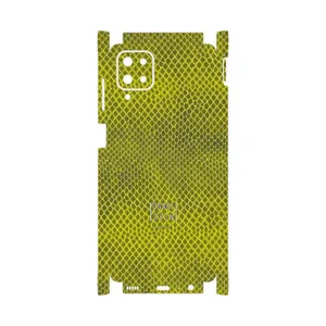 MAHOOT Yellow Snake Skin-FullSkin Cover Sticker for Samsung Galaxy A12