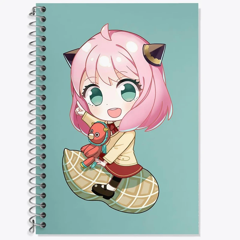 دفتر لغت 50 برگ خندالو مدل آنیا فورجر انیمه اسپای ایکس فمیلی Spy x Family کد 15588