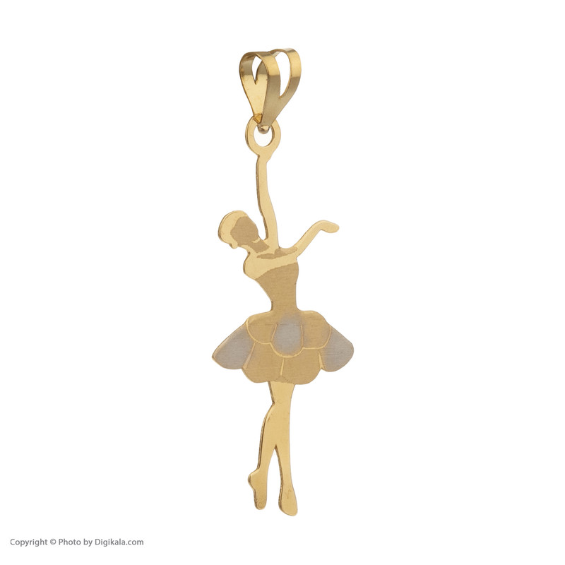 آویز گردنبند طلا 18 عیار زنانه مایا ماهک مدل MM1266 طرح بالرین