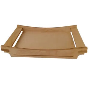 سینی دسته دار مدل چوبی طرح قایق کد MP20 