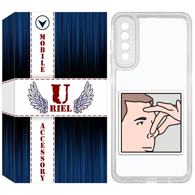 کاور یوریل مدل Clear کد 87 طرح دماغ مناسب برای گوشی موبایل سامسونگ Galaxy A50 / A50S / A30S