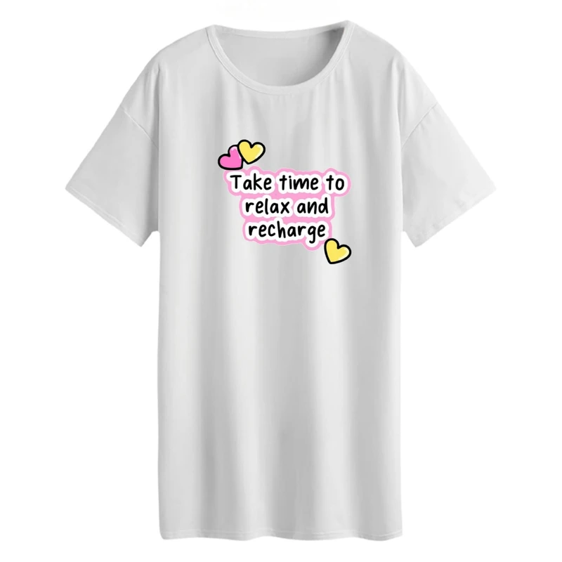 تی شرت لانگ زنانه مدل زمان بده