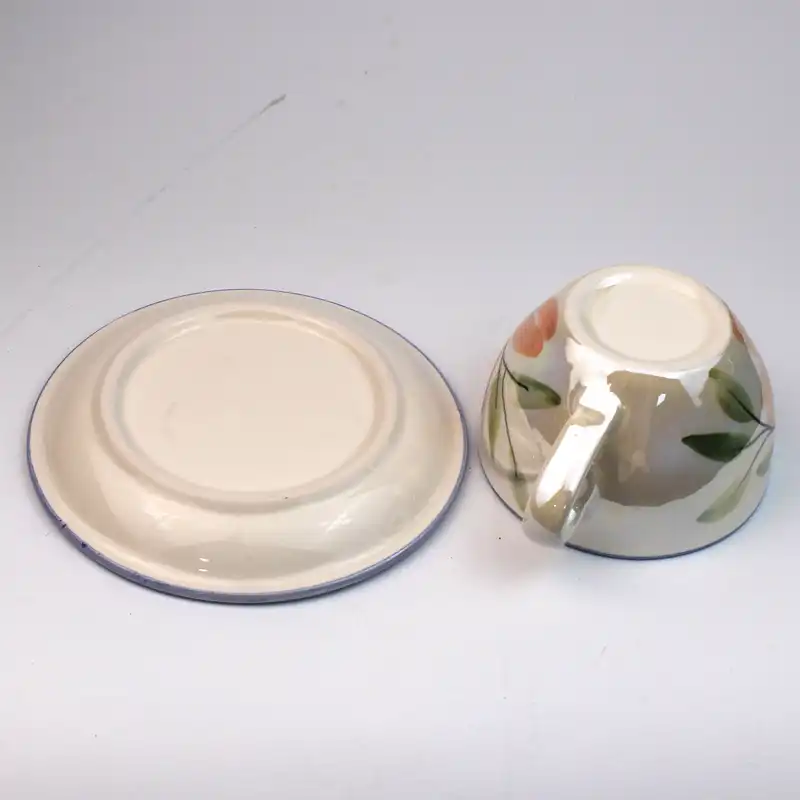 ست فنجان و نعلبکی سرامیکی مدل لاستر