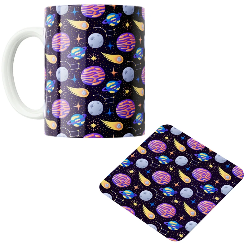 ماگ مدل آسمان کد DKC444 به همراه زیر لیوانی