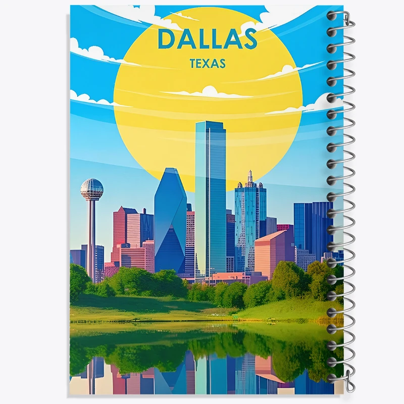 دفتر مشق 100 برگ خندالو طرح دالاس (Dallas) کد F6331