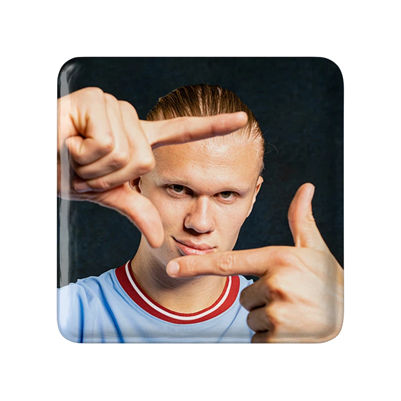 مگنت خندالو طرح ارلینگ هالند (Erling Haaland) مدل مربعی کد 36364