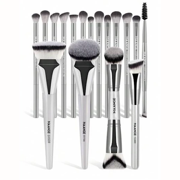 ست براش آرایشی مدل mg1700 بسته 17 عددی