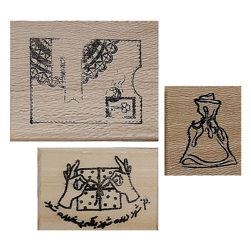 مهر مدل bag-stamp-gift مجموعه 3 عددی