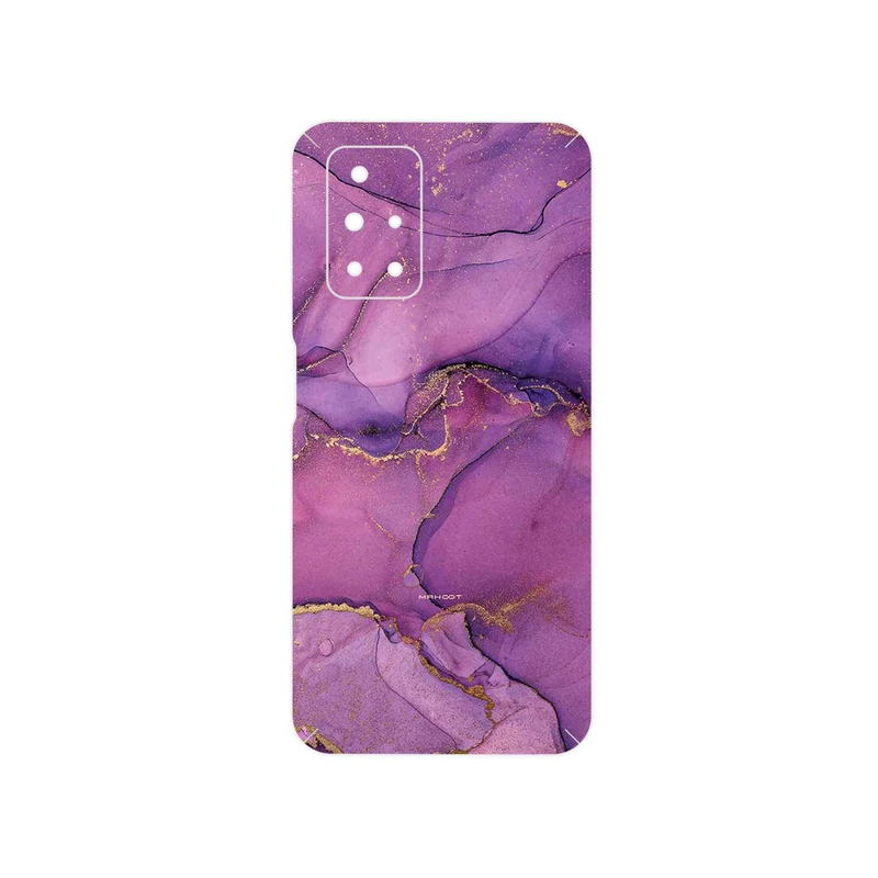برچسب پوششی ماهوت مدل Purple Marble مناسب برای گوشی موبایل شیائومی Redmi 10 Prime