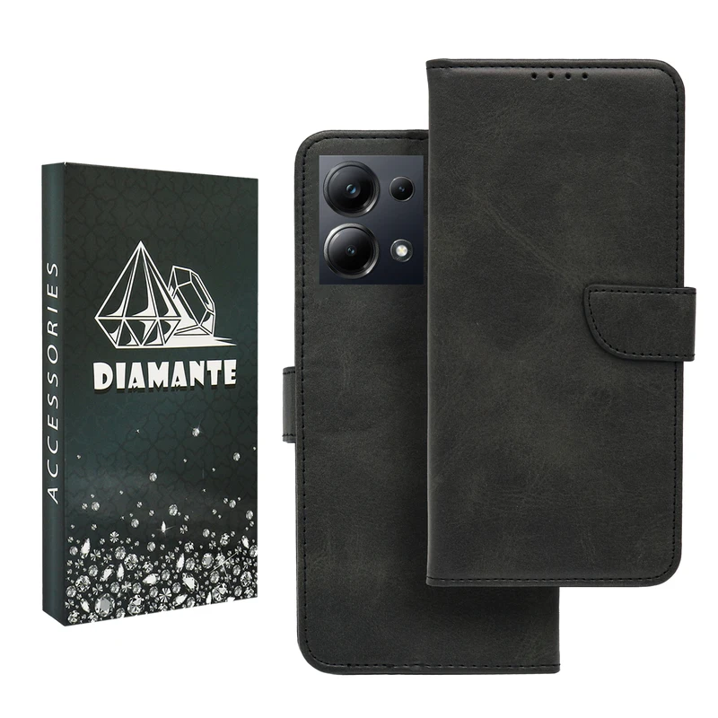 کیف کلاسوری دیامانته مدل Khoshi Bk مناسب برای گوشی موبایل شیائومی Poco M6 Pro 4G