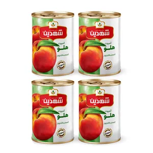 کمپوت هلو شهدین - 370 گرم بسته 4 عددی