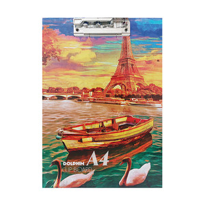 تخته شاسی دلفین طرح برج ایفل کد 150204 سایز A4