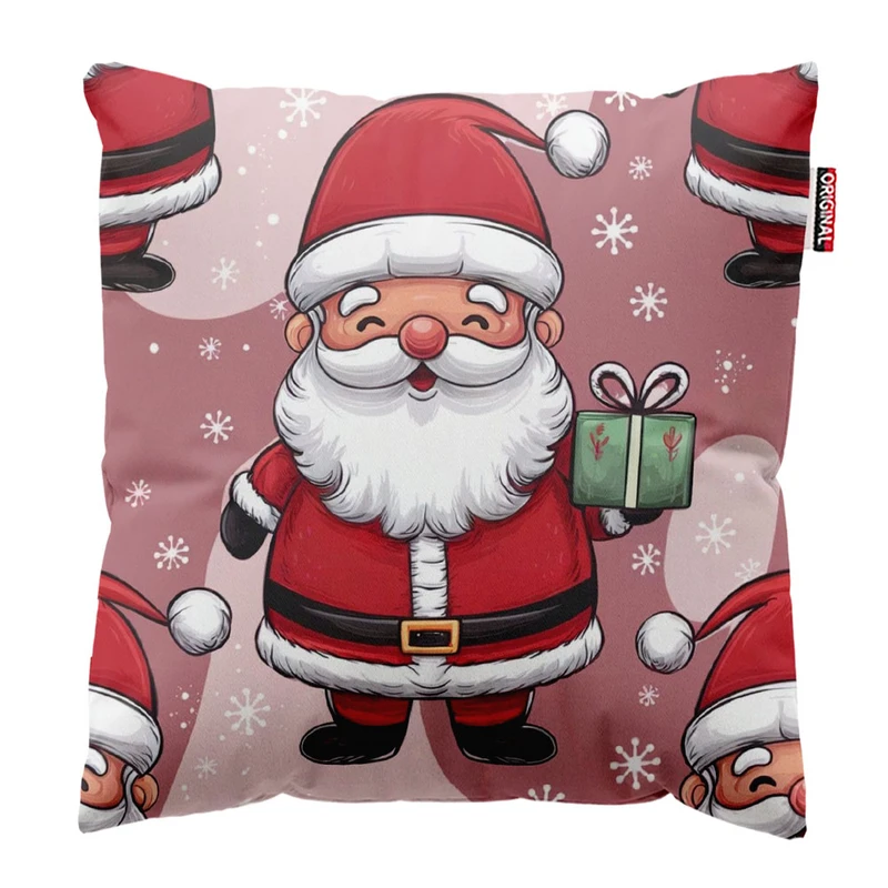 کوسن پاد آفرین طرح بابانوئل کریسمس کد 2658 سایز 30*30 سانتی متر