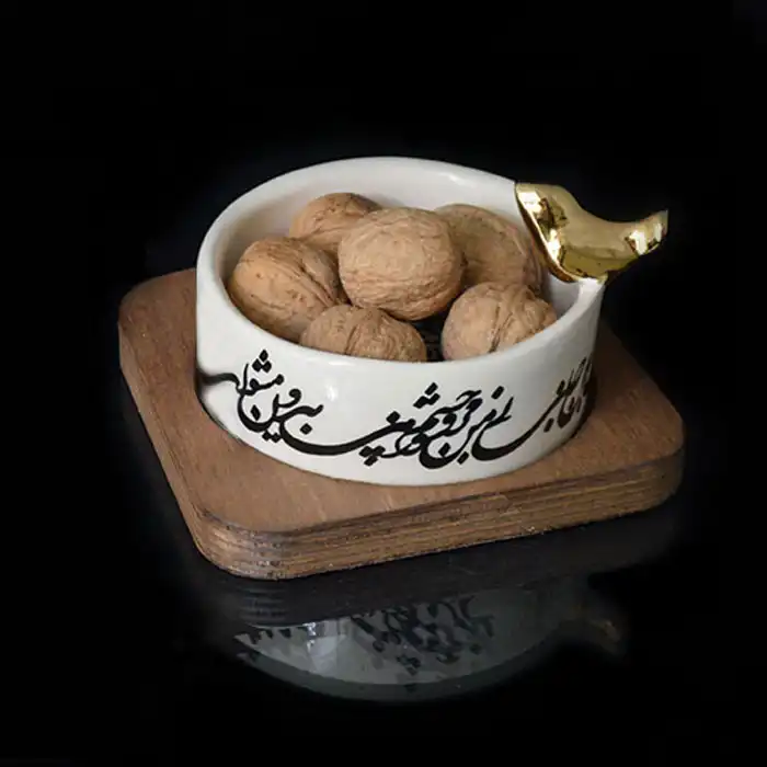 شکلات خوری سرامیکی مدل سیاه مشق