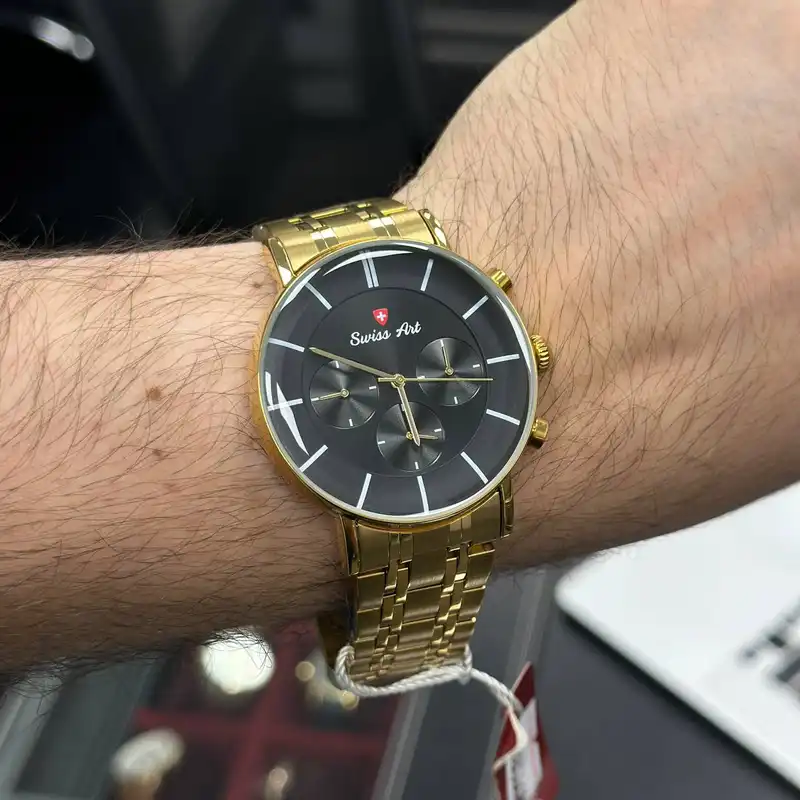 ست ساعت مچی عقربه ای زنانه و مردانه سوئیس آرت مدل 920007-102