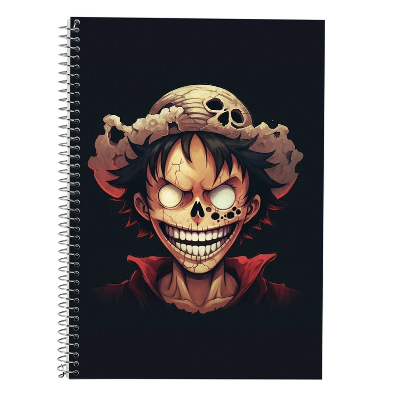 دفتر زبان 50 برگ مدوپد مدل دوخط طرح وان پیس One Piece کد DF10733