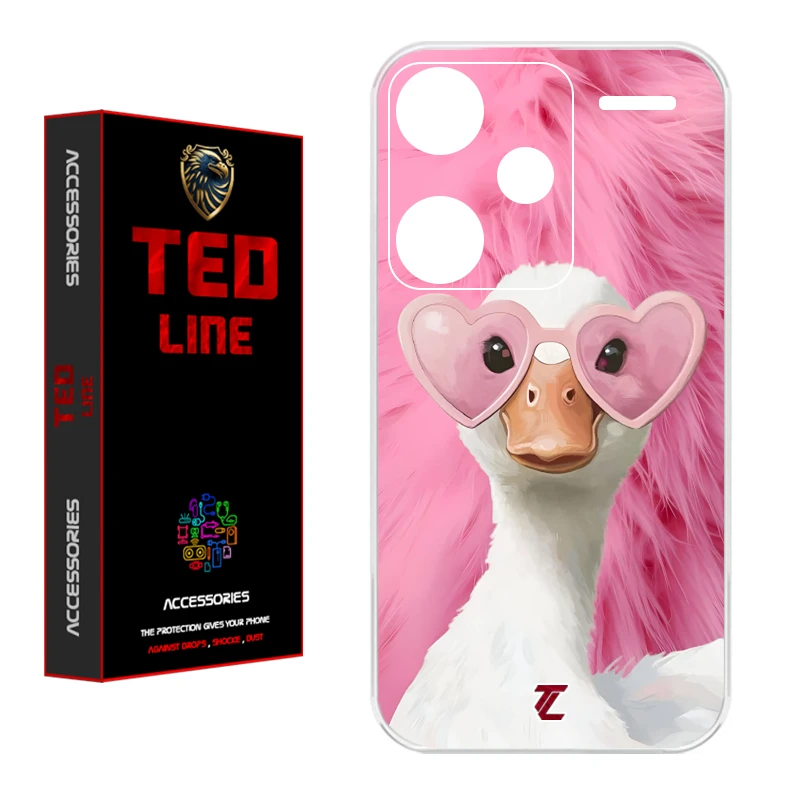 کاور تدلاین طرح اردک کد 1166 مناسب برای گوشی موبایل شیائومی Redmi Note 13 Pro Plus