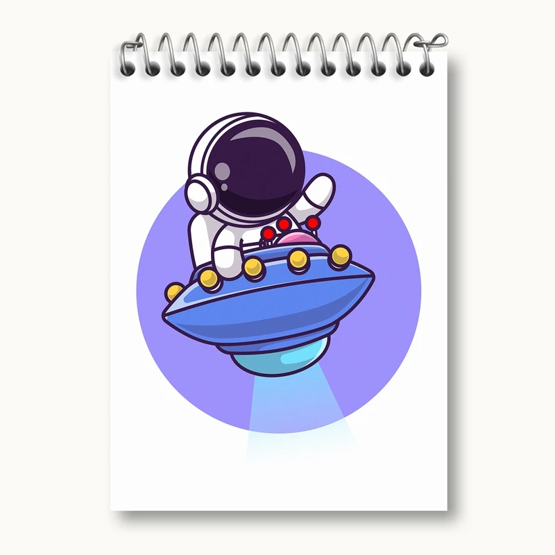 دفتر یادداشت 50 برگ خندالو مدل فضانورد کد 25065