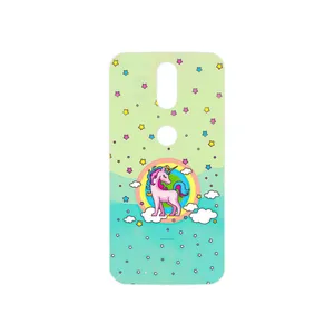 MAHOOT Rainbow unicorn adventure Cover Sticker for Motorola Moto G4