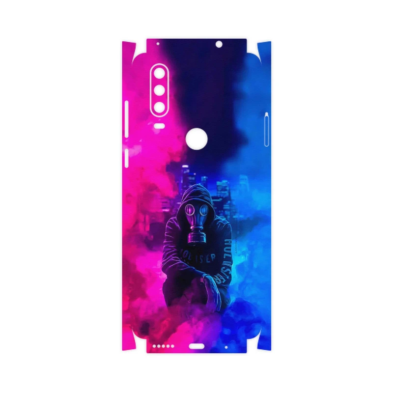 برچسب پوششی ماهوت مدل Smoke Rainbow Digital Art 2-FullSkin مناسب برای گوشی موبایل موتورولا One Action