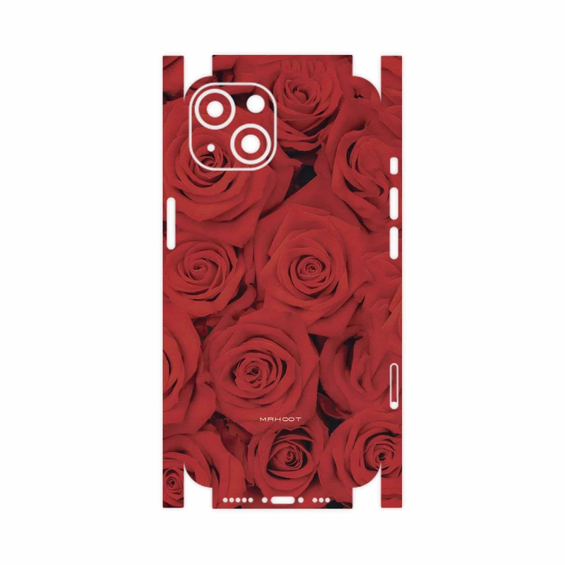 برچسب پوششی ماهوت مدل Red-Flower-FullSkin مناسب برای گوشی موبایل اپل iPhone 13