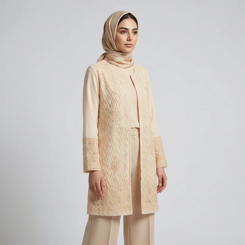 مانتو زنانه مدل گیپور Borjét