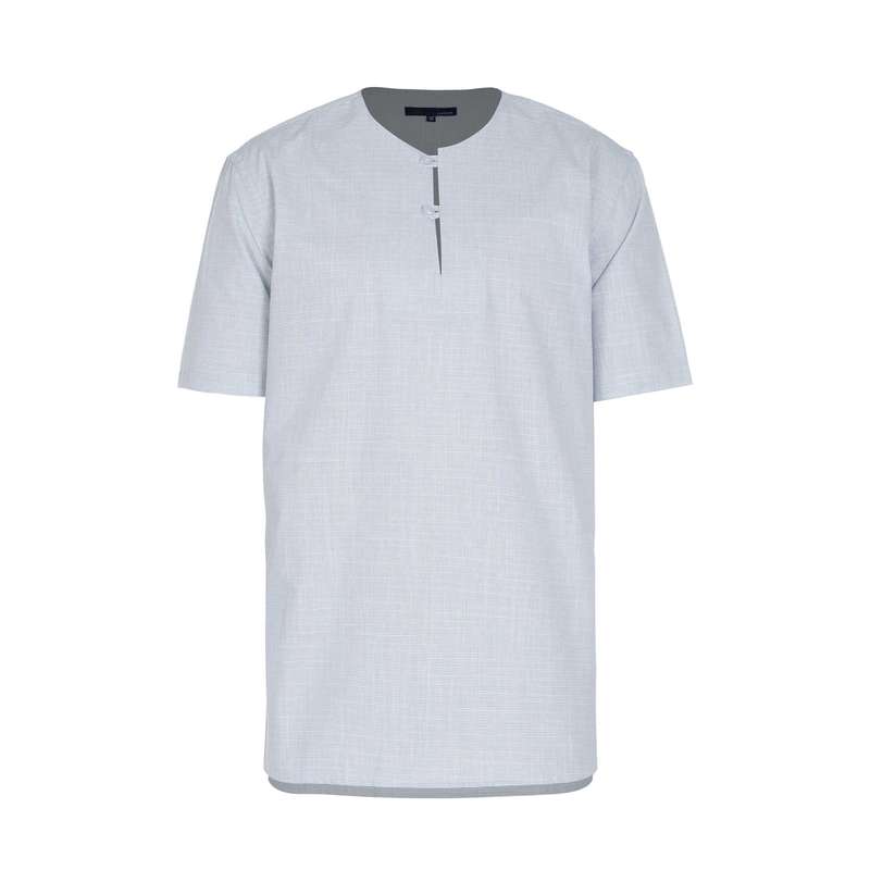 پیراهن آستین کوتاه مردانه پاتن جامه مدل 121721010020317 یقه فرنچ