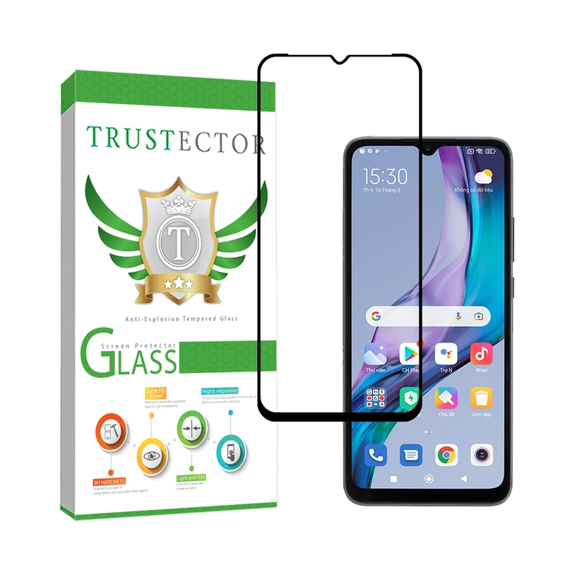محافظ صفحه نمایش تراستکتور مدل DSUPERT مناسب برای گوشی موبایل شیائومی Redmi 10C / Redmi 10 India / Redmi 10 Power / Redmi 12C / Poco C55 / Redmi A3