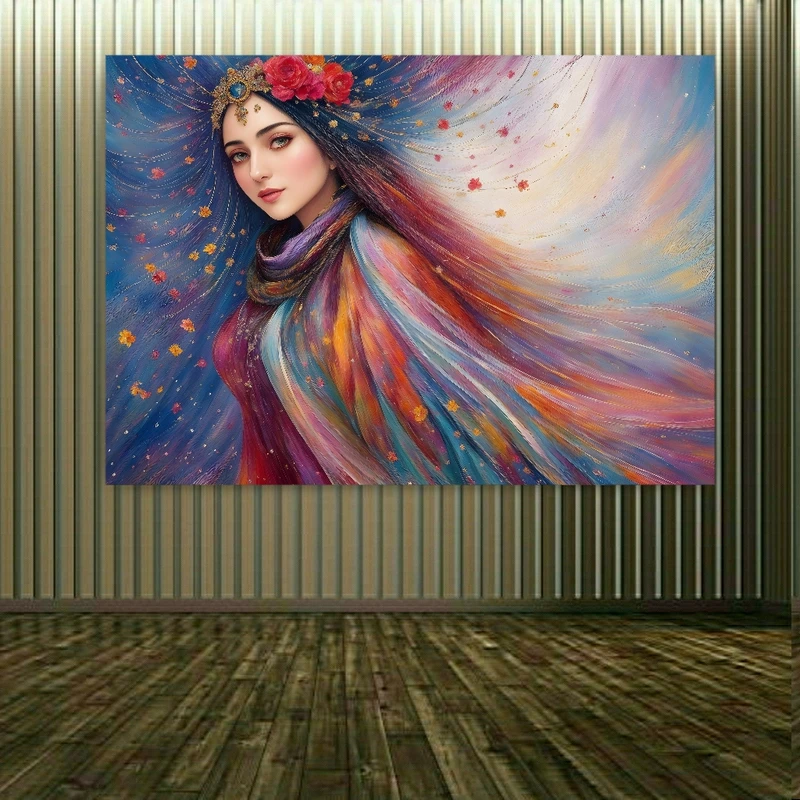 پوستر پارچه ای طرح دختر شاهزاده کد FP2967