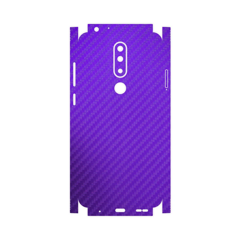 برچسب پوششی ماهوت مدل Purple-Fiber-FullSkin مناسب برای گوشی موبایل نوکیا 5.1 Plus