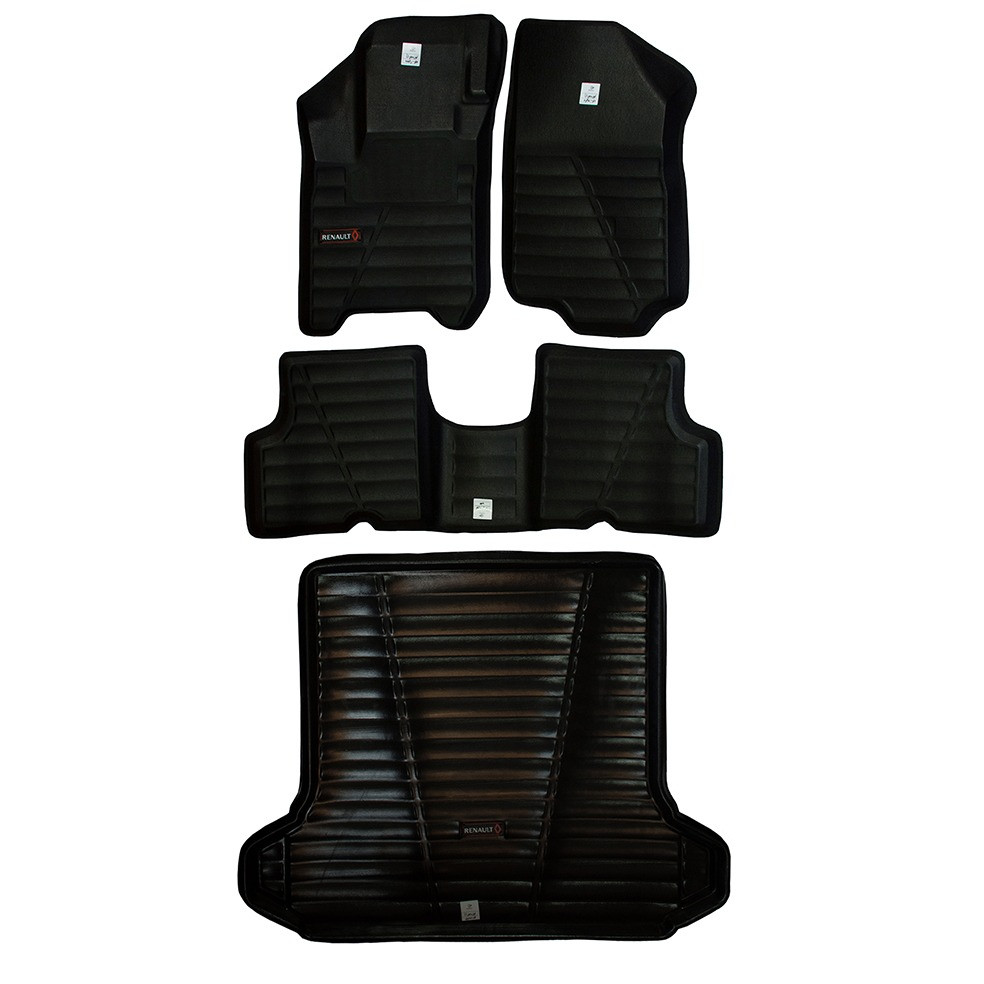 کفپوش سه بعدی خودرو لاستیک گیلان کد 1085 مناسب برای ال 90 به همراه کفپوش صندوق