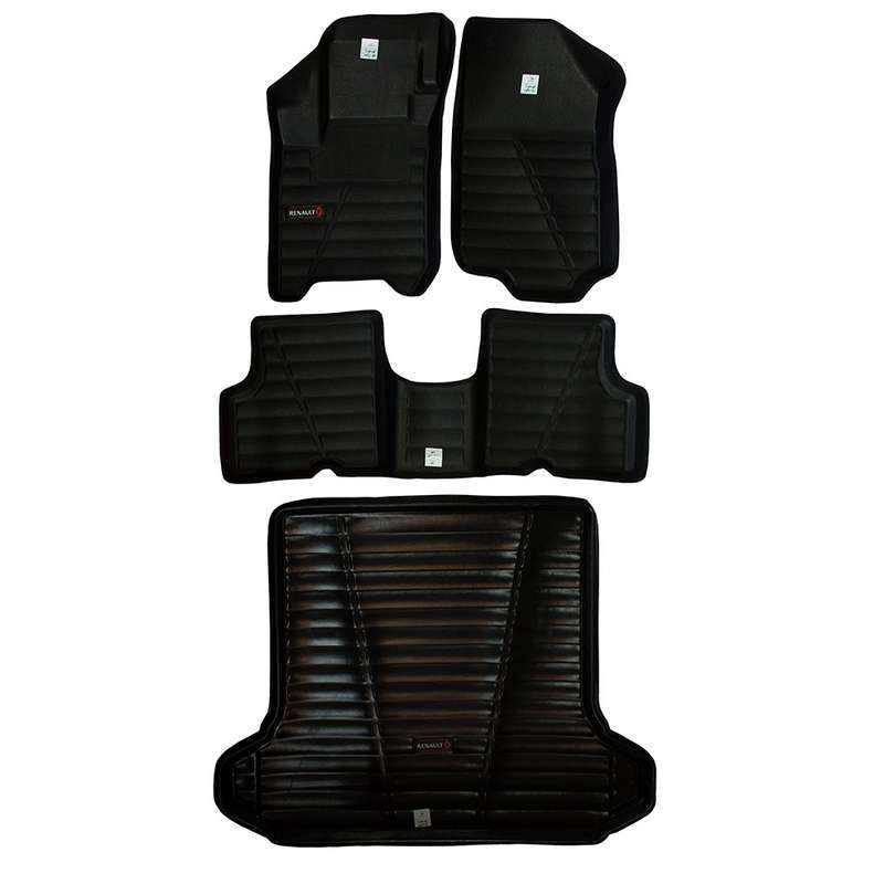 کفپوش سه بعدی خودرو لاستیک گیلان کد 1085 مناسب برای ال 90 به همراه کفپوش صندوق