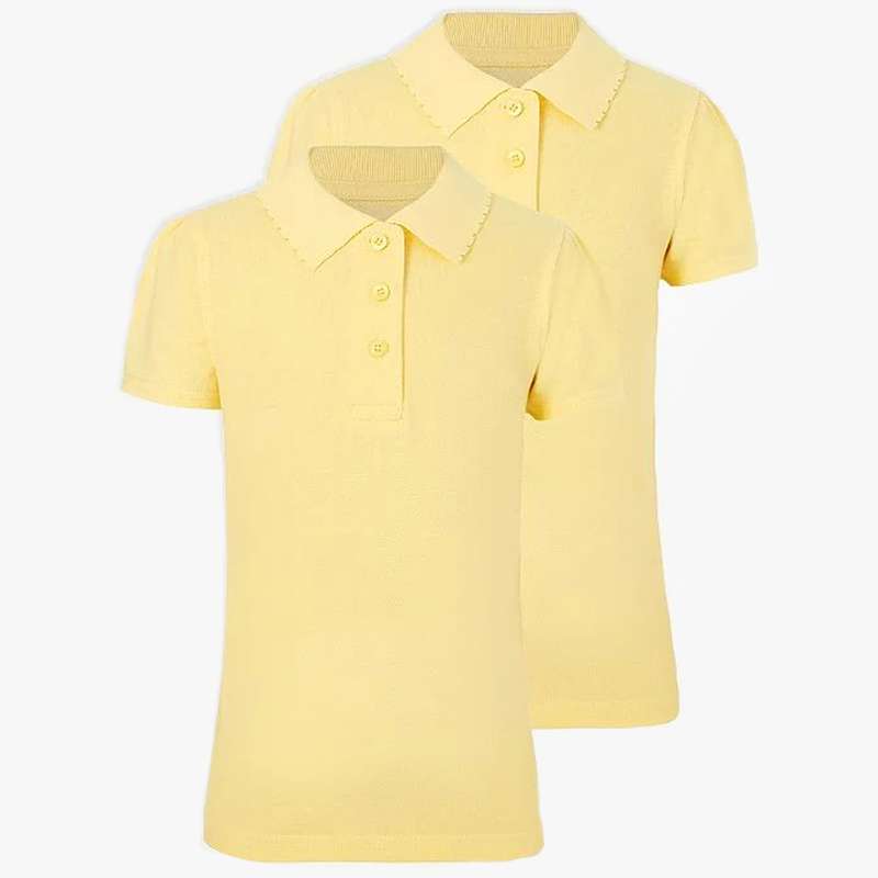 پولوشرت آستین کوتاه دخترانه جورج مدل 30052 بسته 2 عددی 