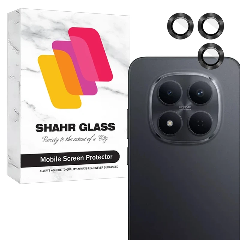 محافظ لنز دوربین شیشه‌ای شهر گلس مدل RINS20 مناسب برای گوشی موبایل شیائومی Redmi Note 15 5G