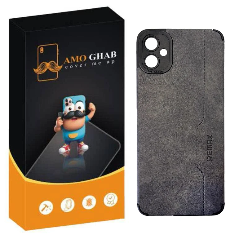 کاور عمو قاب مدل چرم RMX مناسب برای گوشی موبایل سامسونگ Galaxy A04e