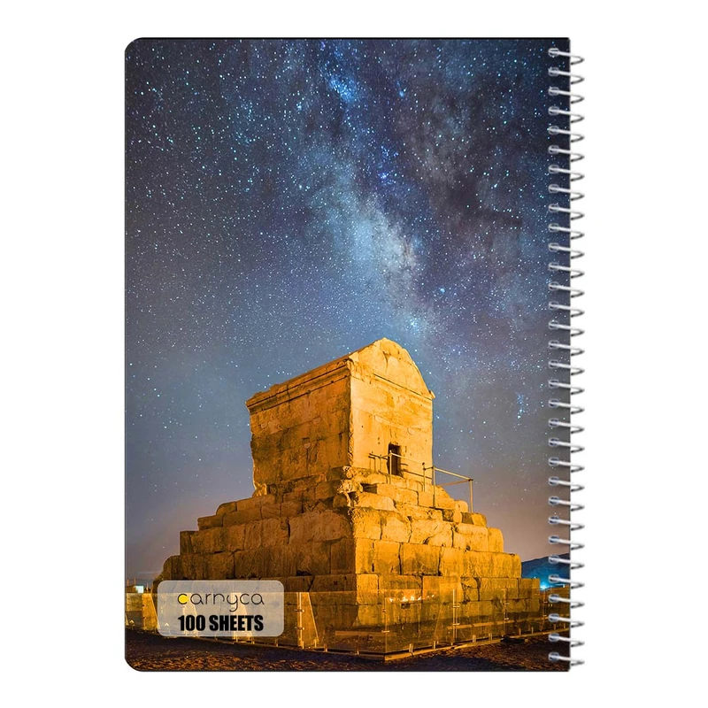 دفتر شطرنجی 100 برگ سیمی کارنیکا طرح ایران Iran کد 10477