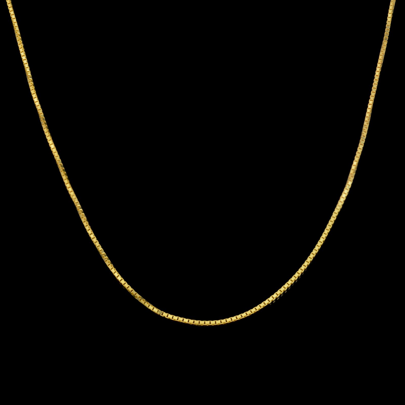 زنجیر طلا 18 عیار زنانه طلای مستجابی مدل ونیزی M04 -  - 1