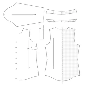 الگو خیاطی شومیز زنانه  سایز 36 تا 44 متد تجاری کد 477