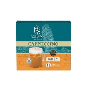 پودر کاپوچینو با شکر قهوه ای رونارو - 25 گرم بسته 10 عددی