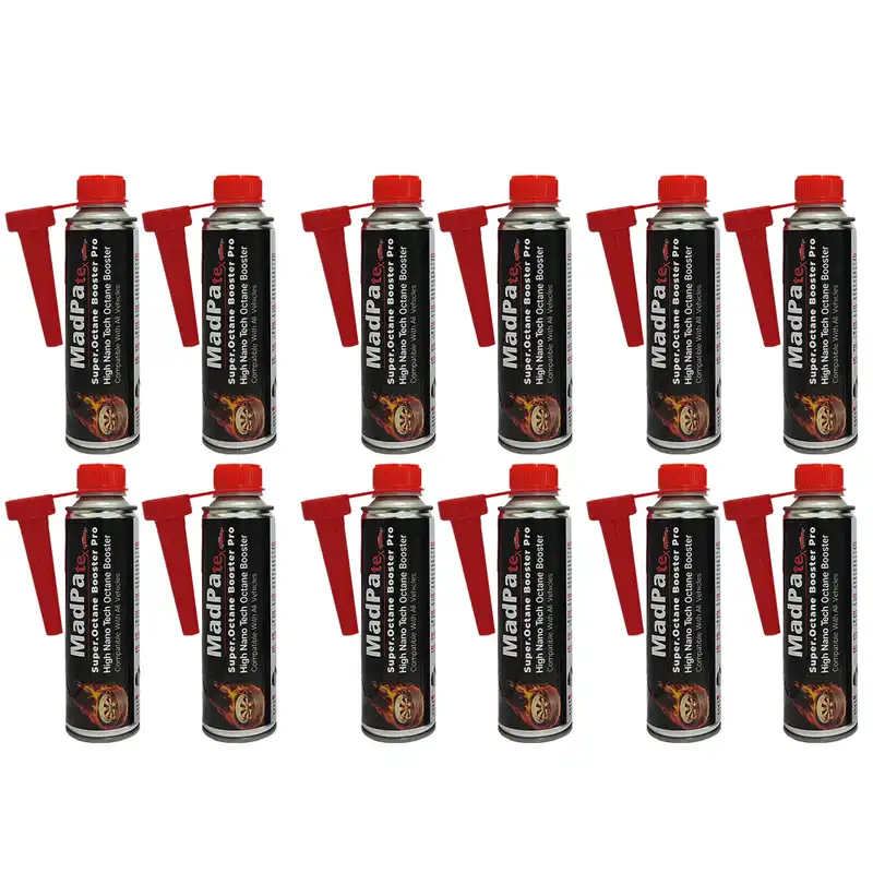 مکمل سوخت گروه مدپا مدل سوپر اکتان بوستر حجم 280 میلی لیتر بسته 12 عددی