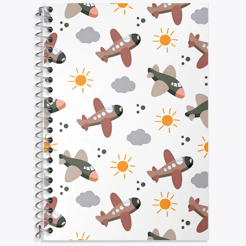 دفتر نت موسیقی 50 برگ خندالو طرح پترن هواپیما کد N5238