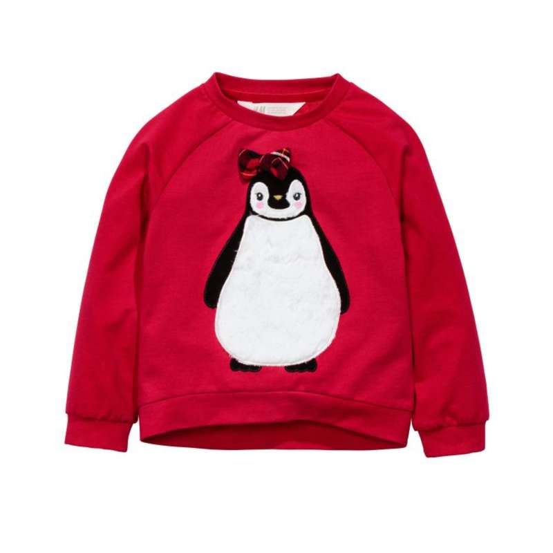سویشرت دخترانه اچ اند ام مدل پنگوئن